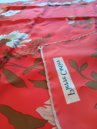 Foulard Pierre Cartier in pura seta rosso