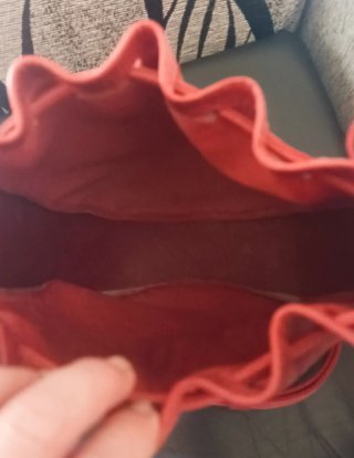 Bolso Bombonera Fruncido Rosa/Rojo