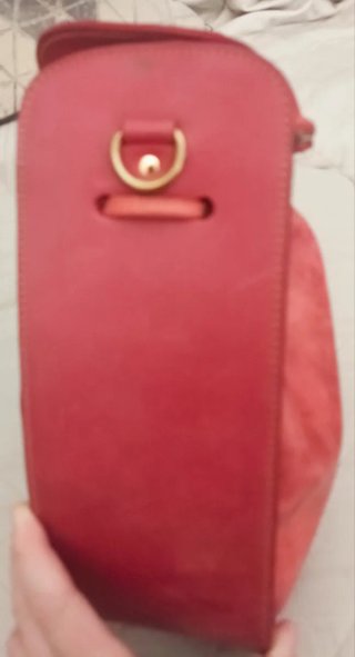 Bolso Bombonera Fruncido Rosa/Rojo