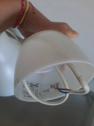 Lámpara de techo IKEA blanca