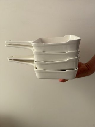 4 Platos Aperitivo Summa Porcelana sin usar