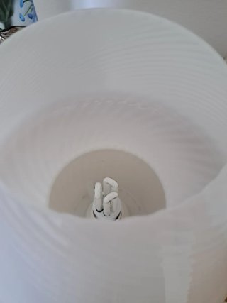 Coppia Lampade Fungo Vetro Soffiato