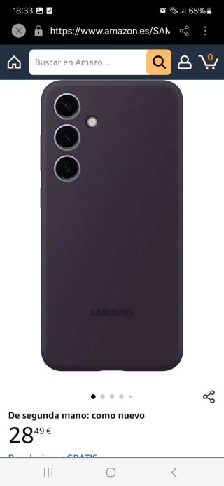 Funda Samsung Galaxy A55 Silicona Negra
