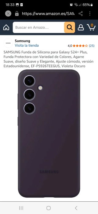 Funda Samsung Galaxy A55 Silicona Negra