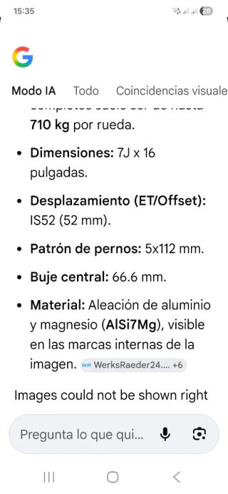 Llantas/neumáticos 5x112 66.6 et52. ref6855080