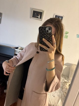Chaqueta rosa corta