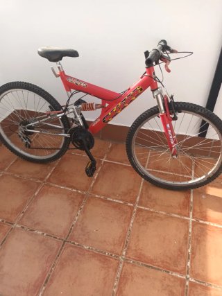 Bicicleta Montaña 24 Roja