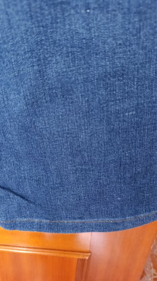 Pantalón vaquero recto mujer