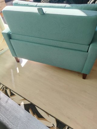 Sofá Cama Azul/Verde Agua