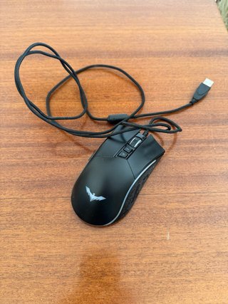Ratón Gaming Negro con Logo