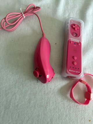 Mando Wii 2 en 1 Rosa