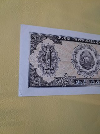 Billete 1 Leu Rumanía 1952