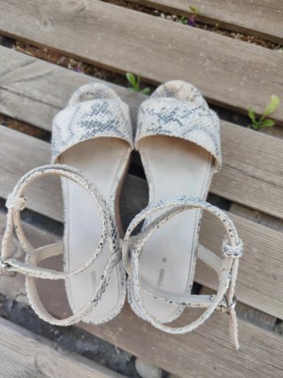 Sandalias de plataforma madera