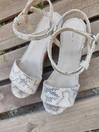 Sandalias de plataforma madera
