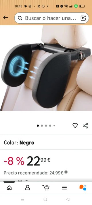 Reposacabezas para coche de niño