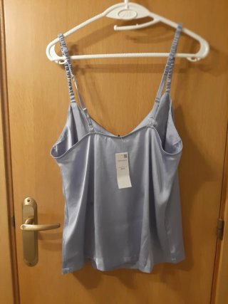 Pijama tirantes azul talla.l.