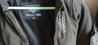 Chaqueta moto niño negra talla 140 cordura y prote