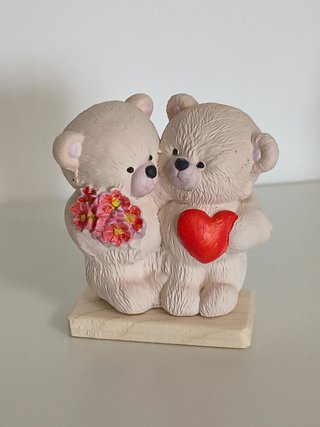 Coppia Orsetti in Gesso Ceramico