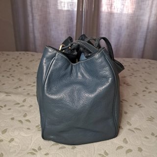 Bolso Purificación García Azul Piel