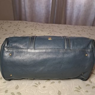 Bolso Purificación García Azul Piel