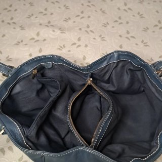 Bolso Purificación García Azul Piel
