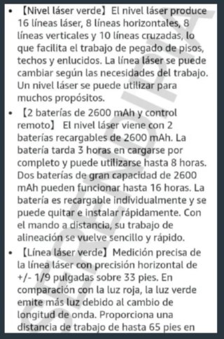 NIVEL LÁSER 4D 16 LÍNEAS 360 2 BATERÍAS+ACCESORIOS