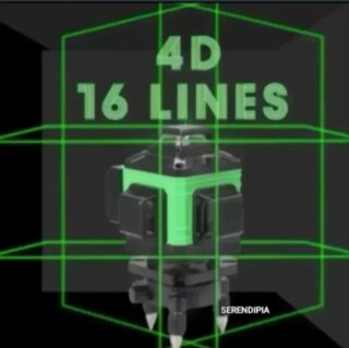 NIVEL LÁSER 4D 16 LÍNEAS 360 2 BATERÍAS+ACCESORIOS