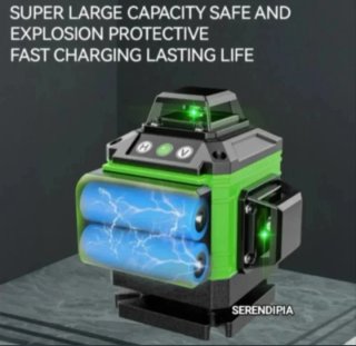 NIVEL LÁSER 4D 16 LÍNEAS 360 2 BATERÍAS+ACCESORIOS