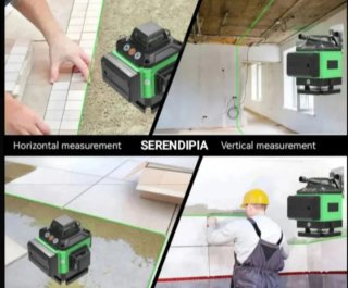 NIVEL LÁSER 4D 16 LÍNEAS 360 2 BATERÍAS+ACCESORIOS