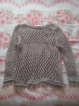 Jersey calado gris