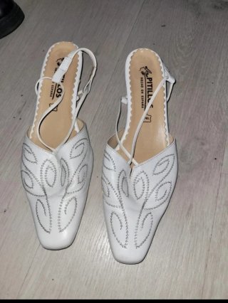 Zapatos bajos Pitillos blancos