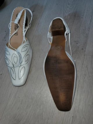 Zapatos bajos Pitillos blancos
