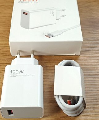 Caricabatterie compatibile Xiaomi 120W con cavo di ricarica rapida