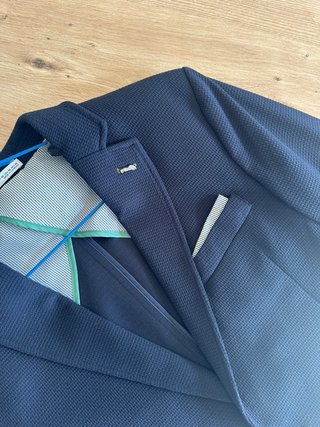 Americana Blazer Zara Azul Hombre Chaqueta