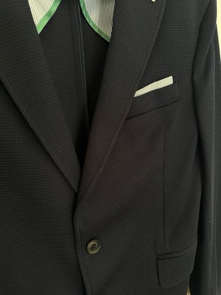 Americana Blazer Zara Azul Hombre Chaqueta