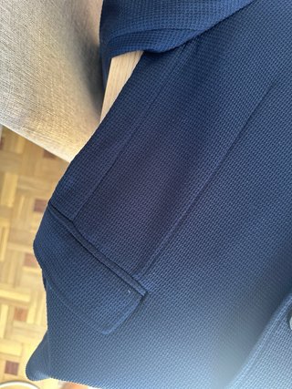 Americana Blazer Zara Azul Hombre Chaqueta