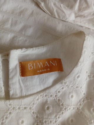 Vestido blanco Bimani