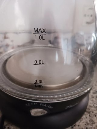 Hervidor de agua cristal con filtro