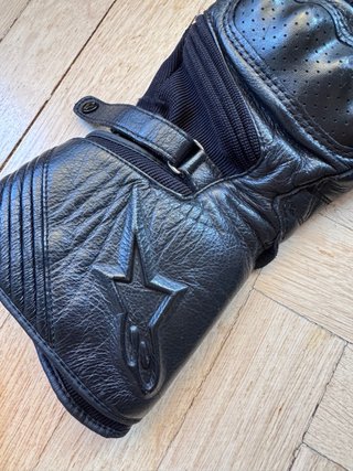 Guantes Moto Garibaldi y Alpinestars Negros
