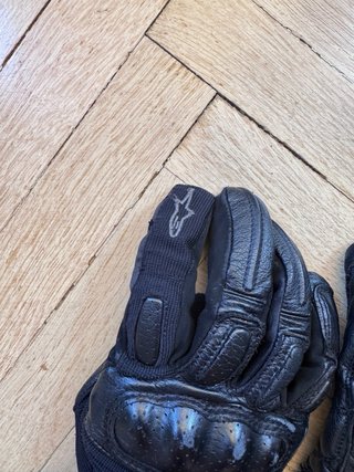 Guantes Moto Garibaldi y Alpinestars Negros
