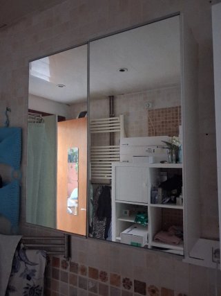 Armario baño Ikea madera blanco