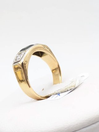 Anillo Oro 18k Zafiro y Diamantes