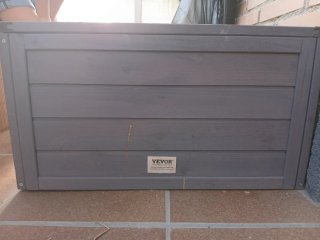 Caja Tortuga VEVOR Marrón/Gris