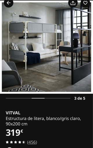 Litera IKEA Vitval