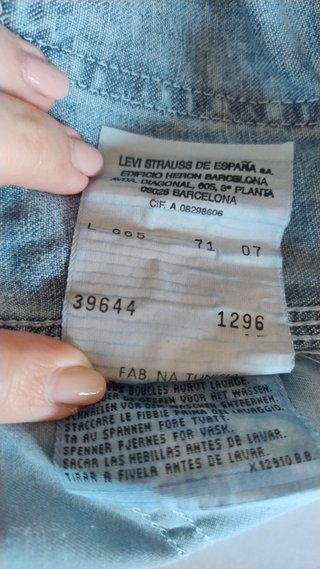 Peto Levi's Vaquero Vintage edición dic 1996