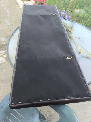 Cabecero Cama Efecto Piel Marrón 135cm