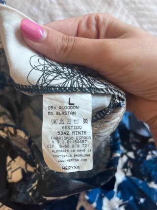 Vestido Herysa Estampado Floral Azul