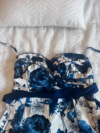 Vestido Herysa Estampado Floral Azul