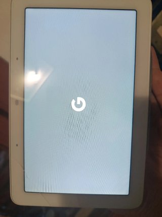 Google Nest Hub con vetro lesionato