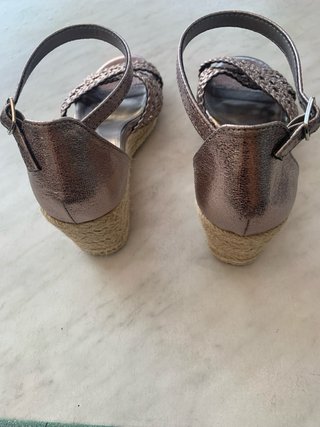 Sandalias Xti Verano Plateadas Tacon 7cm